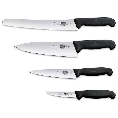 Victorinox 4-Piece Swiss Army Cutlery Fibrox Pro Knife Set