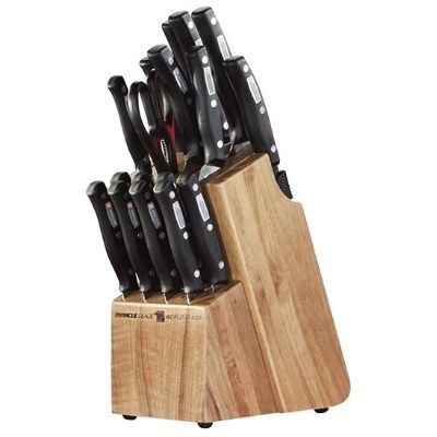 Miracle Blade 18 Piece Knife Set Including Block